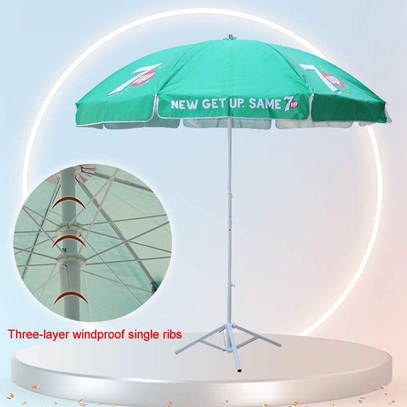 Three-layer single rib umbrella