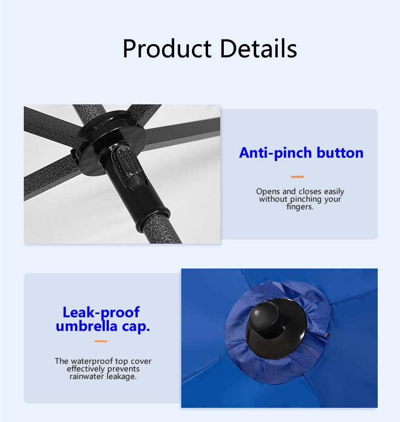 Square umbrella details