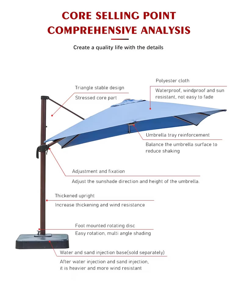 single-layer Patio umbrella