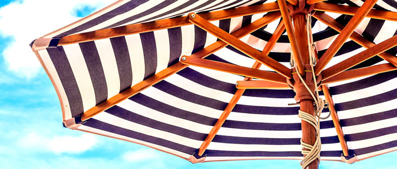 wooden beach Umbrella Ribs