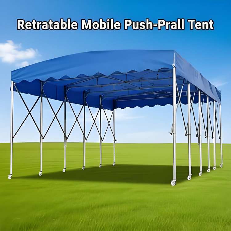Retractable Mobile Push-Pull Tent