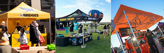 steel frame promotional tent