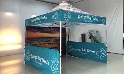 10x10 branded pop up canopy