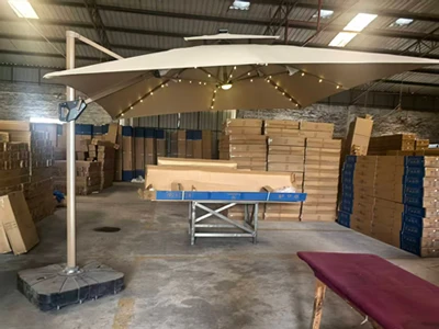 3X3M Patio Umbrella with LED Lights